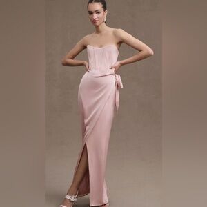 Anthropologie - V. Chapman June Corset Jacquard Front-Slit Gown